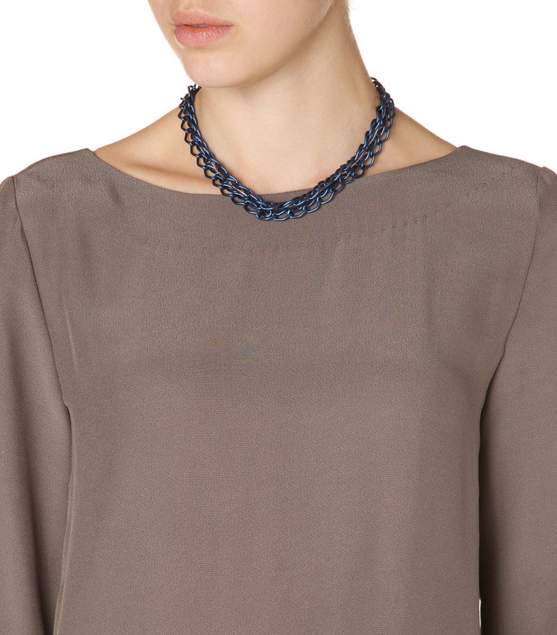 Breil ROCKMANTIC - Collar - silver/blu