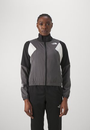 WIND TRACK TOP - Training jacket - anthracite grey/white dune/black