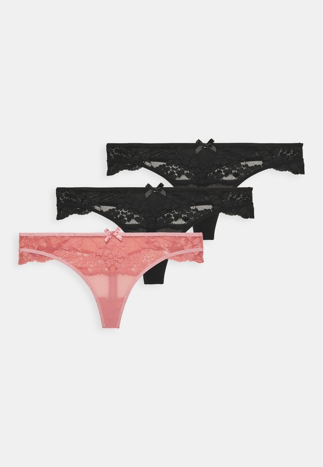 BETTINA 3 PACK - String - dusty rose