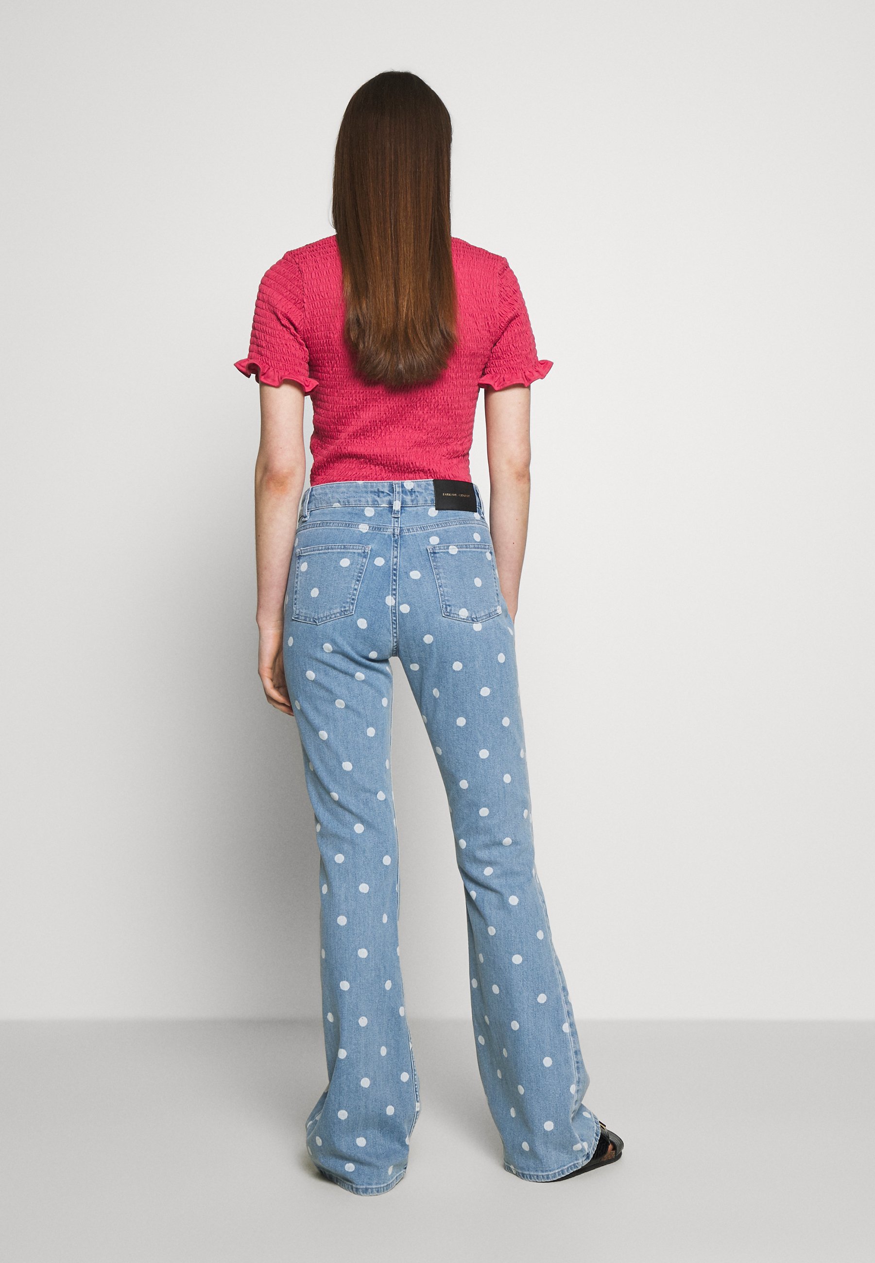 eva printed flared trousers