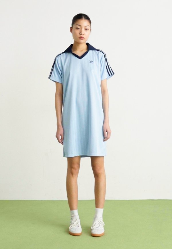 V NECK DRESS - Jersey dress - clear sky2