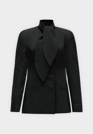 Topshop, TSASLI SCARF DETAIL BLAZER - Blazer - jet black