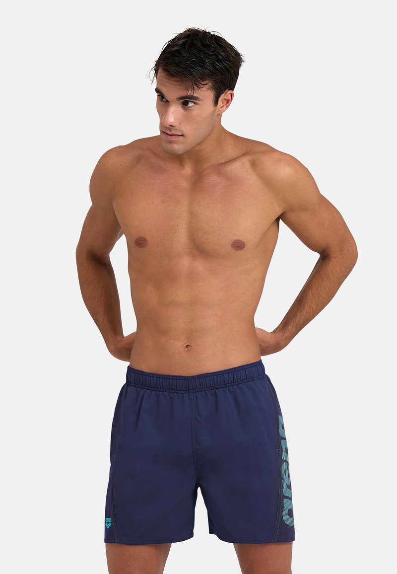 Arena FUNDAMENTALS LOGO - Shorts da mare - navy turquoise