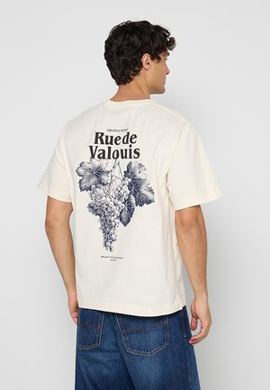 Jack & Jones, Backprintet - T-shirt imprimé - antique white