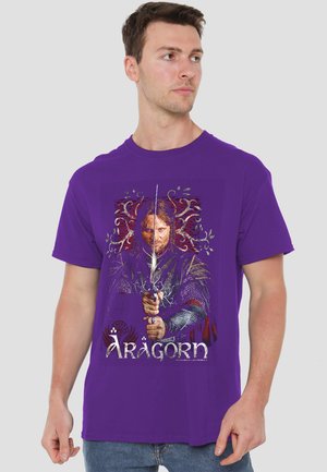Warner Brothers, LOR ARAGORN - Print T-shirt - purple