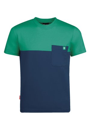 T-Shirt print - navy-pepper green