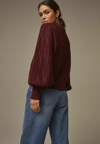 Laura Ashley CABLE  - Džemperis - berry red