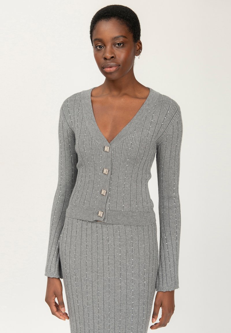 INFLUENCER V-NECK - Gilet - grey