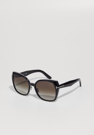 Tom Ford PLUM - Occhiali da sole - shiny black /gradient smoke