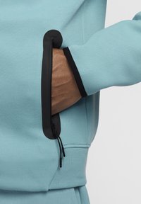 Nike Sportswear TECH - Zip-up sweatshirt - denim turquoise black
