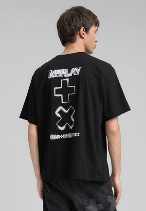 REPLAY X MARTIN GARRIX TSHIRT - T-shirt con stampa - black