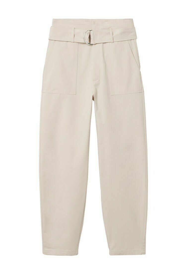 Mango Broek zandkleur