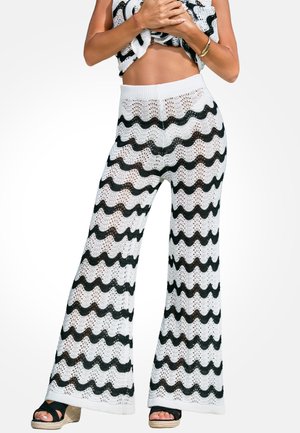 STRIPED  - Pantalon classique - black white