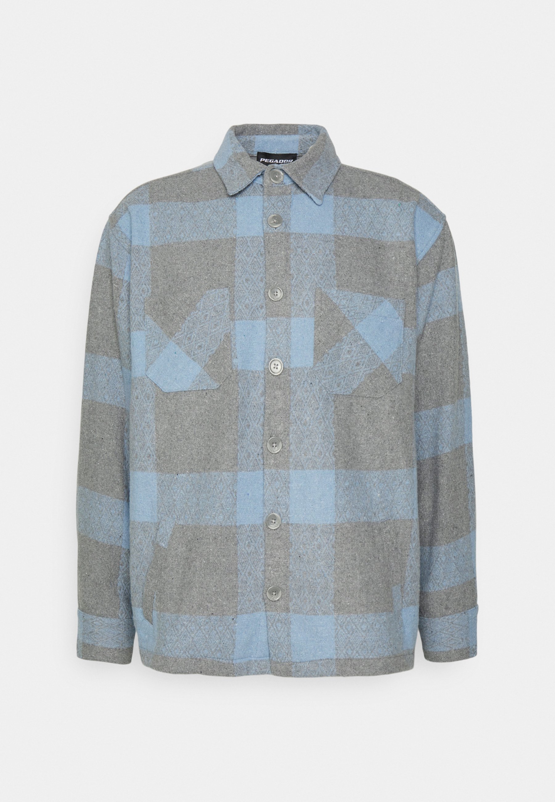 Pegador FLATO EMBROIDERY - Camisa - heather grey/aqua/gris claro -