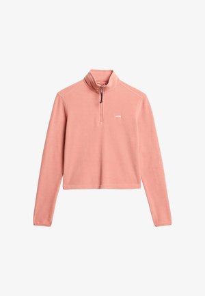 Superdry & Co, CROPPED HALF ZIP - Sweat polaire - ash rose