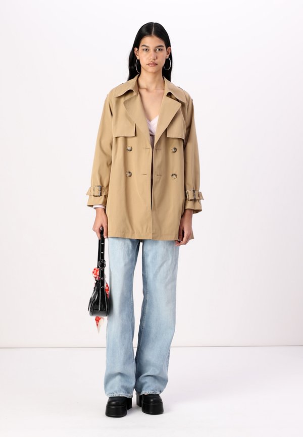 Mid-Length Trench Coat - Trenchcoat - tigers eye3