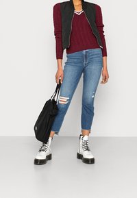 Hollister Co. Strickpullover - dark red