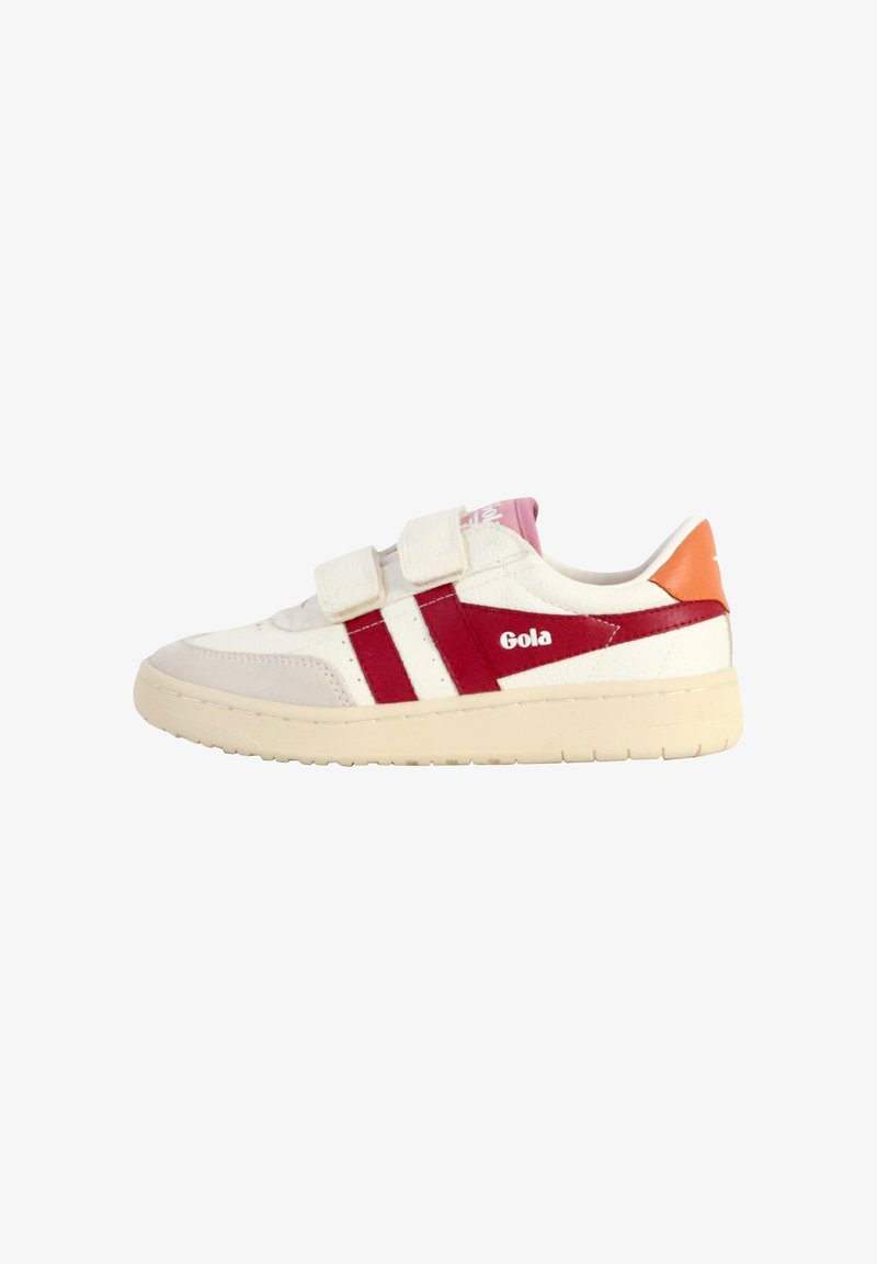 Gola STRAP - Baskets basses - blanc cerise terracotta
