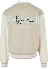 Karl Kani OG FLEECECOLLEGE - Bombera - off white white
