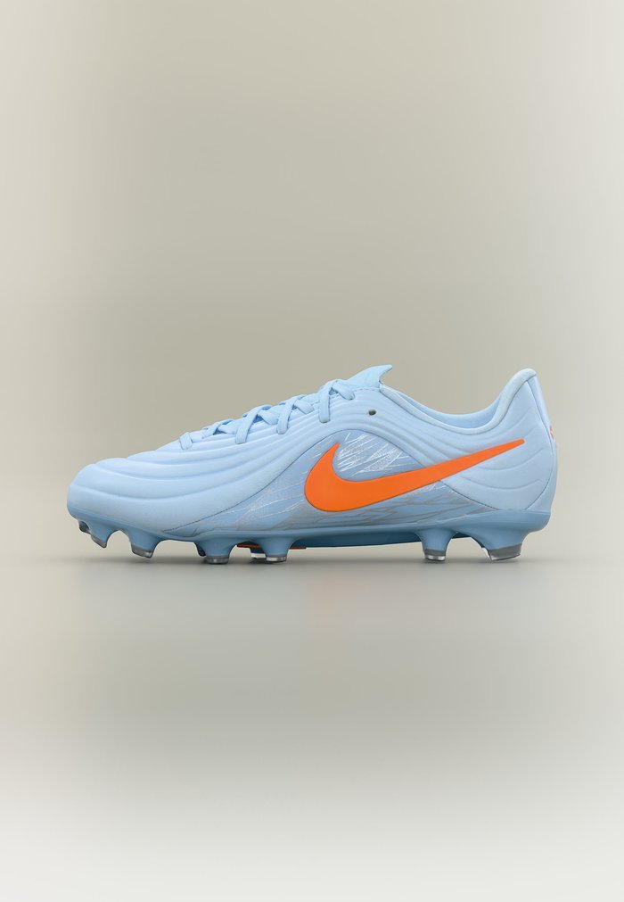 Nike TIEMPO MAESTRO ACADEMY FG UNITED UNISEX - Firm-ground football boots - blue tint/total orange/chrome