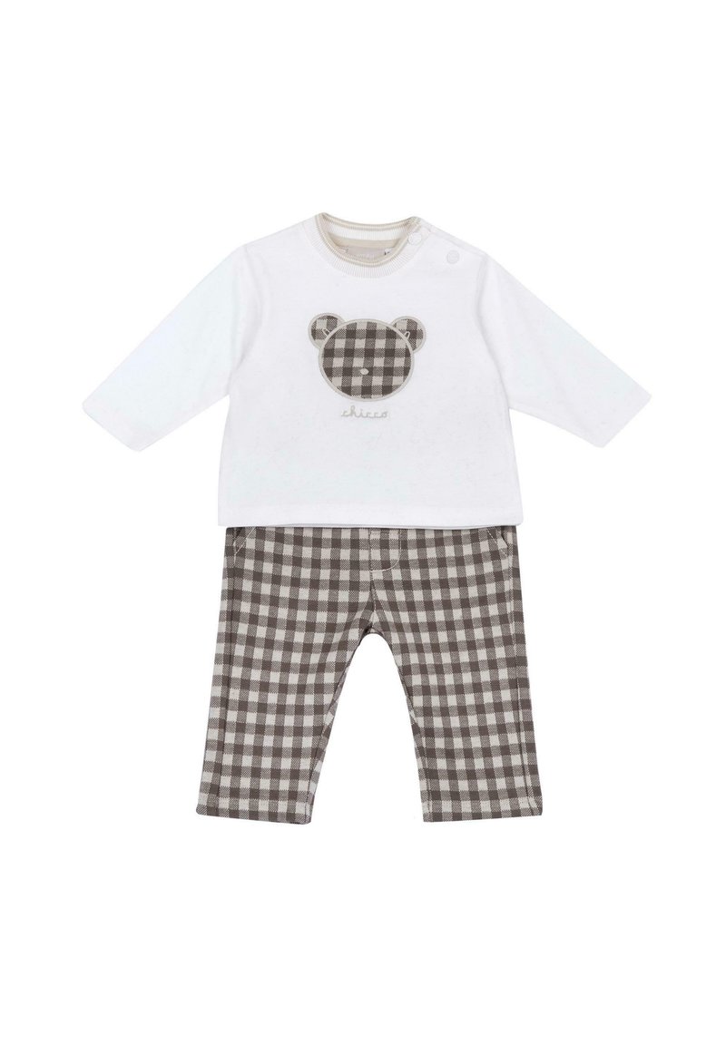 Chicco OUTFIT SET - Tygbyxor - white