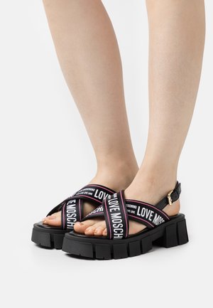 Love Moschino, Sandales à plateforme - black