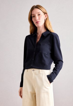 Marc O'Polo BLOUSE - Button-down blouse - deep night blue