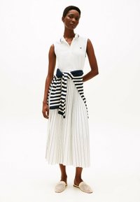 Tommy Hilfiger PLEATED SLEEVELESS  - Skjortekjole - ecru