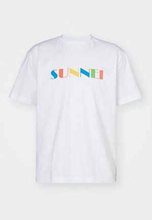 Sunnei GOOGLE EDITION - Nyomott mintás póló - white