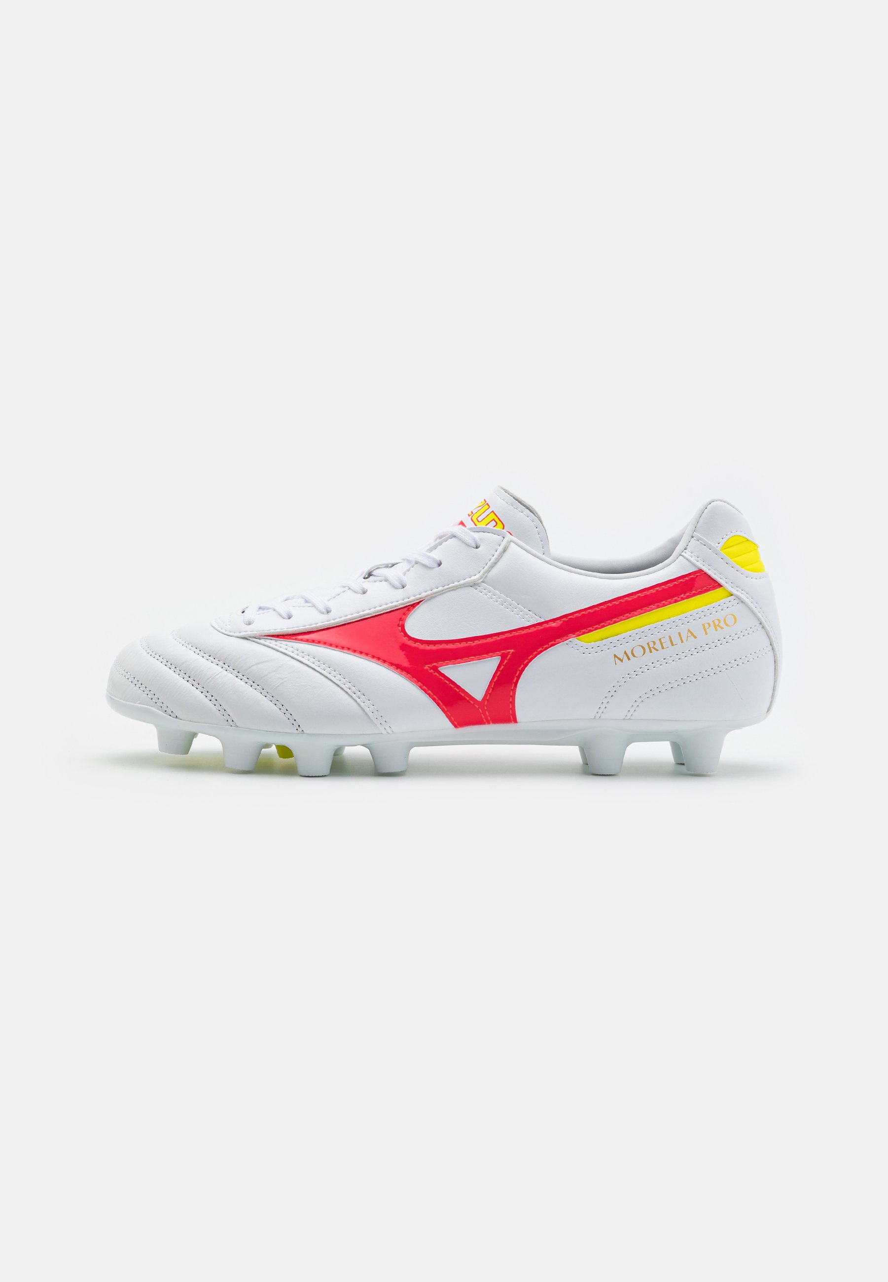 Mizuno MORELIA II PRO - Moulded stud football boots - white/fiery  