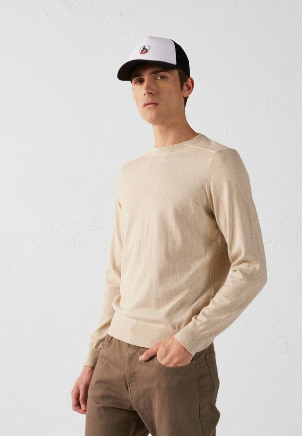 COL ROND HADRIEN - Strickpullover - blanc