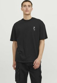 Jack & Jones CREW NECK - T-shirts print - black