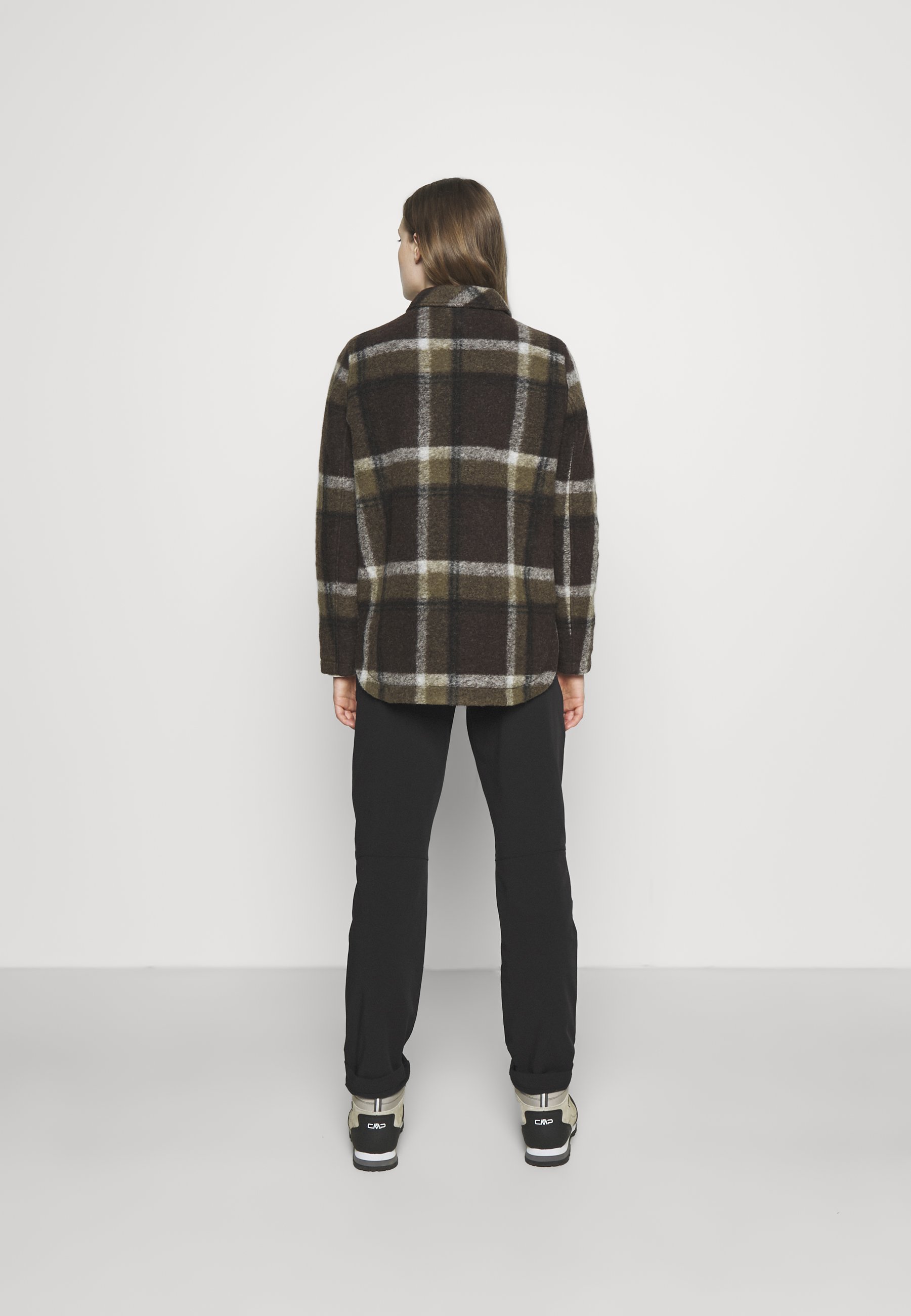 multicolor flannel jacket