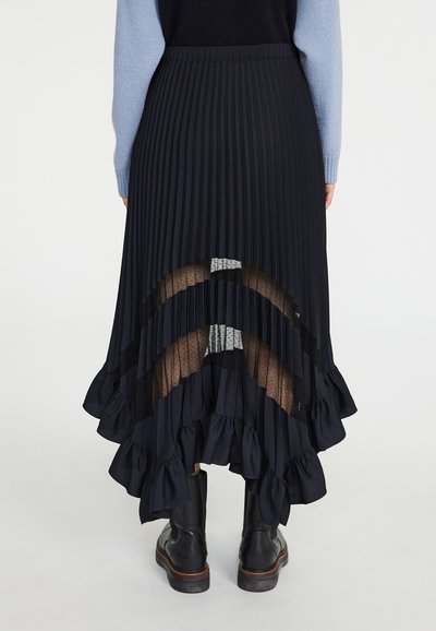 Claudie Pierlot SELODE - Veckad kjol - marine