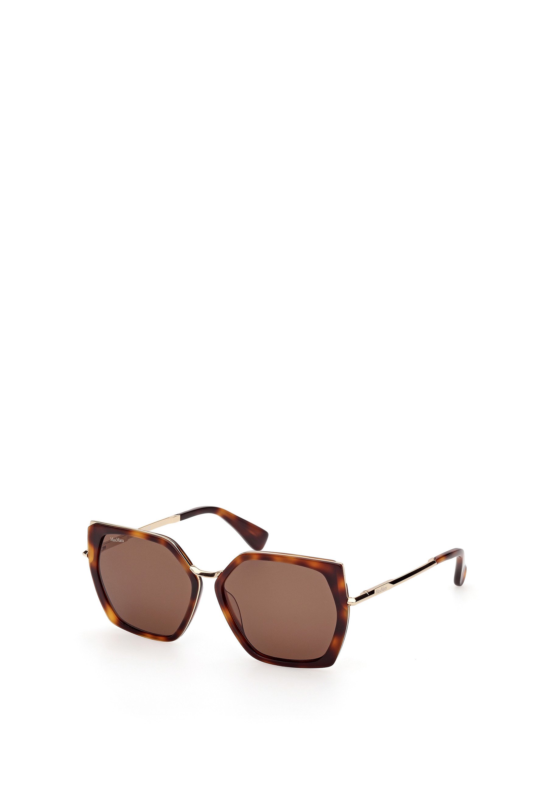 MaxMara Textured Brown Sunglasses S Max Mara CLIP - Sunglasses - dark avana brown/brown - Zalando main image 3