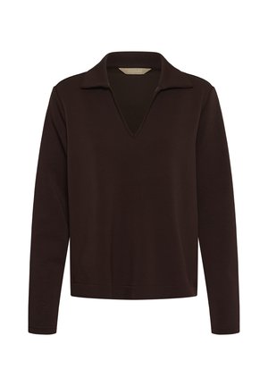 Culture, CUVERDA CHABRINA BLOUSE - Polo - coffee bean
