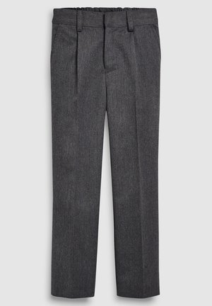BLACK PLEAT FRONT SLIM FIT TROUSERS (3-16YRS) - Pantalones - grey