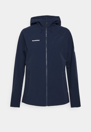 Mammut ULTIMATE COMFORT HOODED JACKET WOMEN - Kurtka Softshell - marine