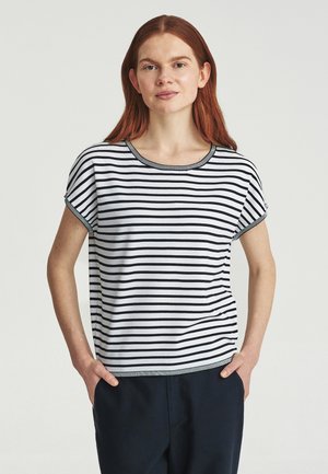TATUUM, ARTICLE TAG:  - ARTICLE NAME: OFIWI - Print T-shirt - navy blue