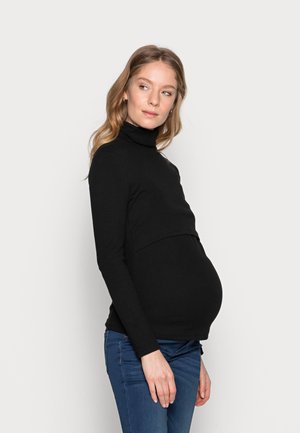 NURSING - Long Sleeved Top - Langærmede T-shirts - black