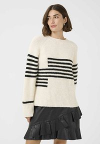 Culture NICKY KIMMY STRIPE - Svetr - whitecap black