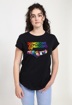 Henry Tiger DUNGEONS & DRAGONS PRIDE DICE - T-shirt print - black