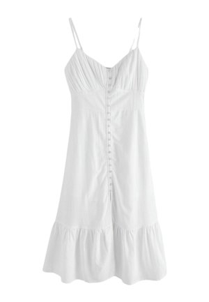 REGULAR FIT - Shirt dress - white