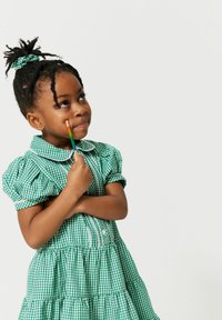 Clarks GINGHAM SCHOOL AND SCRUNCHIE SET - Ingruha - green