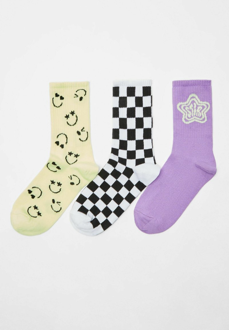 Damen Strumpfhosen | Bershka 3 PACK Socken mauve - SS54870 Damen Strumpfhosen | Bershka 3 PACK Socken mauve - SS54870