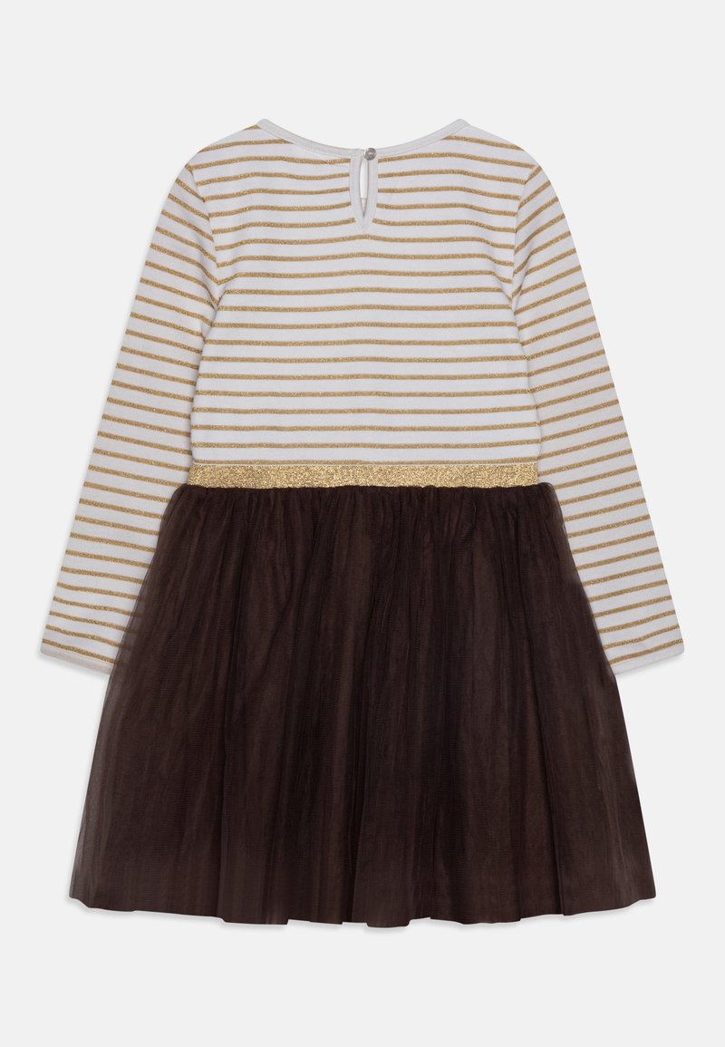 happy girls DRESS DETAILS SKIRT WITH SEQUIN REINDEERS - Day dress - gold/ gold-coloured - (Pre-owned) - Zalando