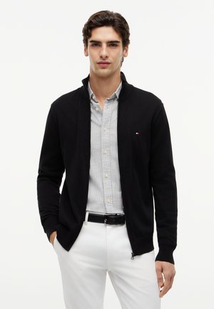 Tommy Hilfiger, ESSENTIAL ZIP - Strickjacke - black