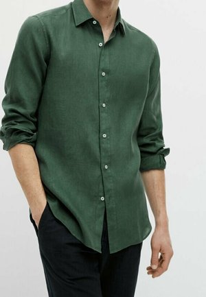 Chemise - mottled dark green