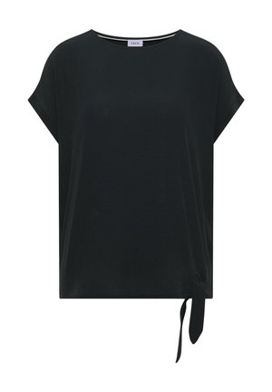 Cecil, BLOUSE WITH ROUND NECK AND KNOT DETAIL - T-shirt imprimé - palm breeze green