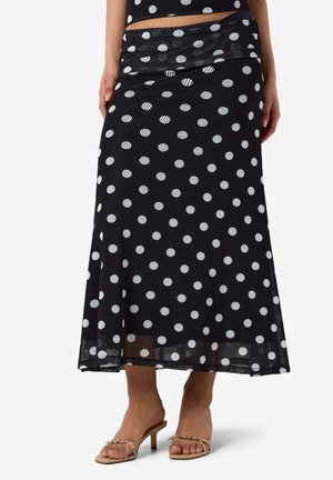Noisy May NMDOTTIE - Jupe longue - black/white